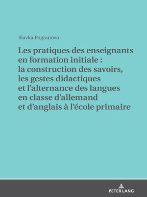 cover image of Les pratiques des enseignants en formation initiale